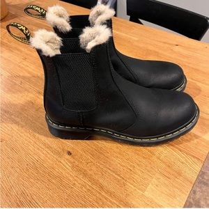 Doc marten faux fur Chelsea boot